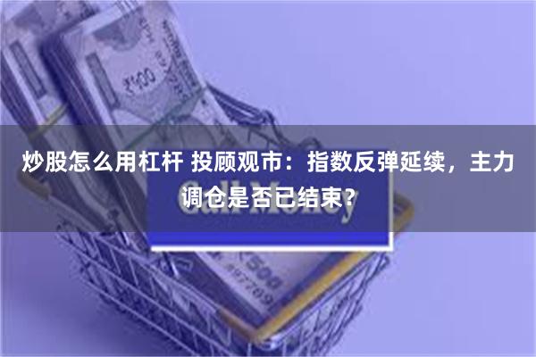 炒股怎么用杠杆 投顾观市：指数反弹延续，主力调仓是否已结束？