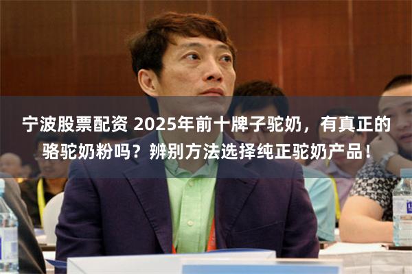 宁波股票配资 2025年前十牌子驼奶,有真正的骆驼奶粉吗?辨别方法选择纯正驼奶产品!